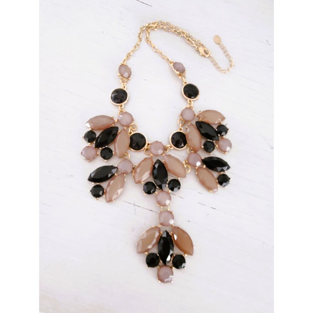 Vintage Black and Gray Cara NY Statement Necklace